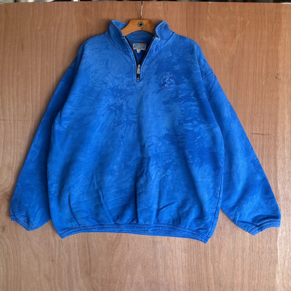 Sun Spirit Canada Blue Zip Up Sweater Fleece Casual